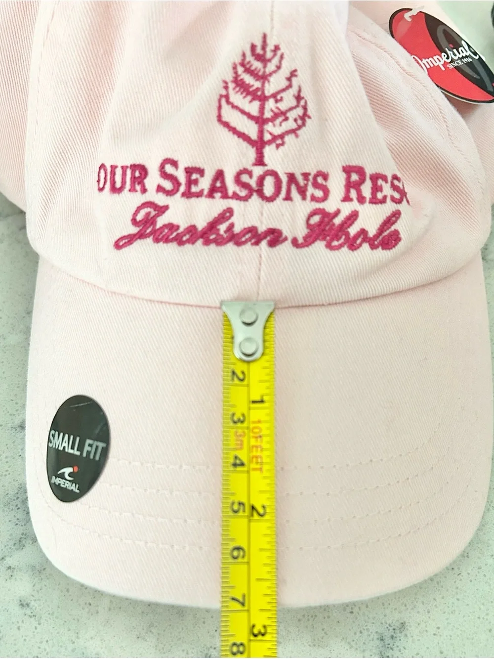NWT Four Seasons Resort Jackson Hole Pink Hat Cap Adult Lid $20